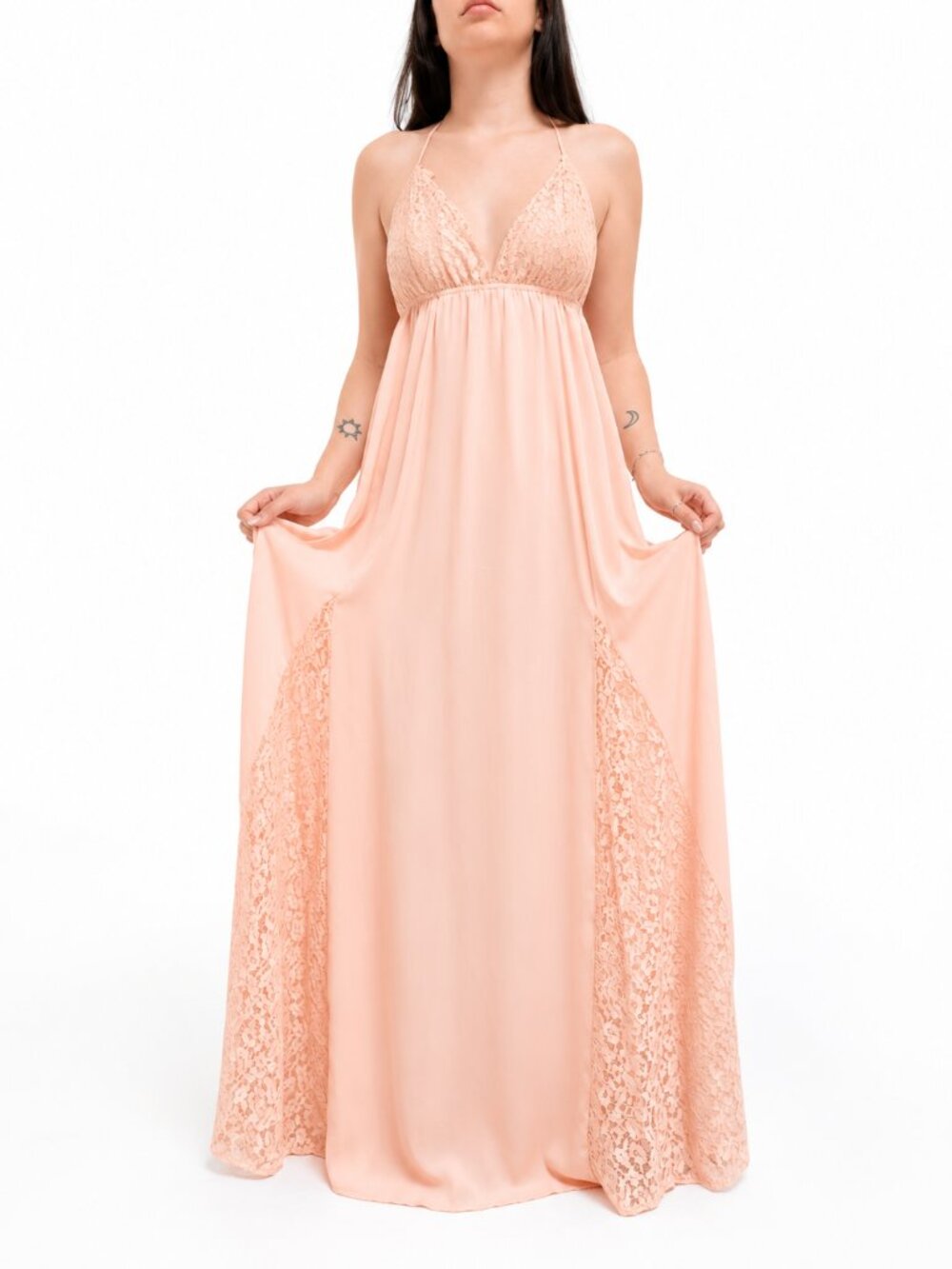 Beautiful Lace Top Maxi Dress
